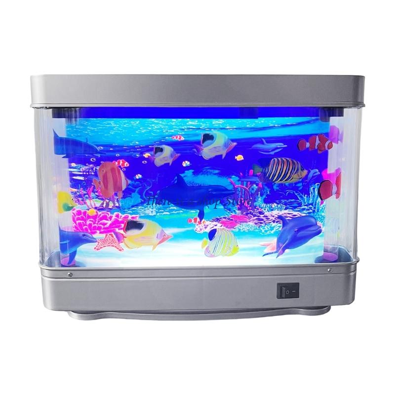 Marine Aquarium Hobby - D0AD Lampada per pesci d'acquario realistica,
