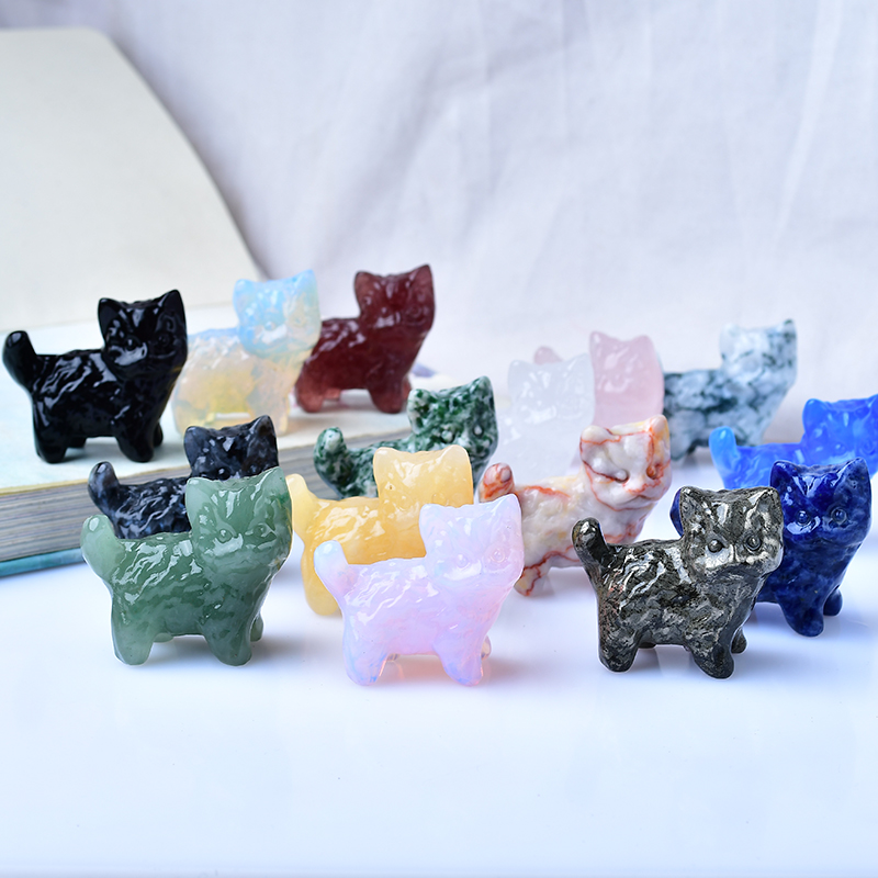 Marine Aquarium Hobby - 1pc Kitten Carving Piece Decoration wprurighy