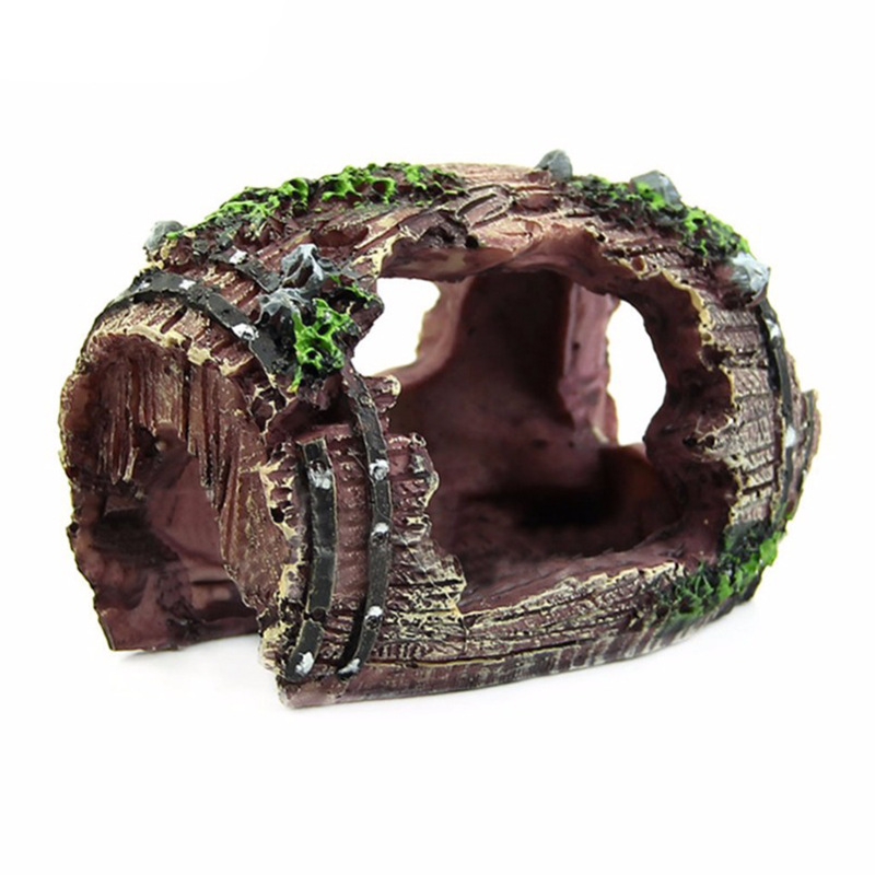 Marine Aquarium Hobby - Acquario Barile artificiale Grotta Ornamenti in
