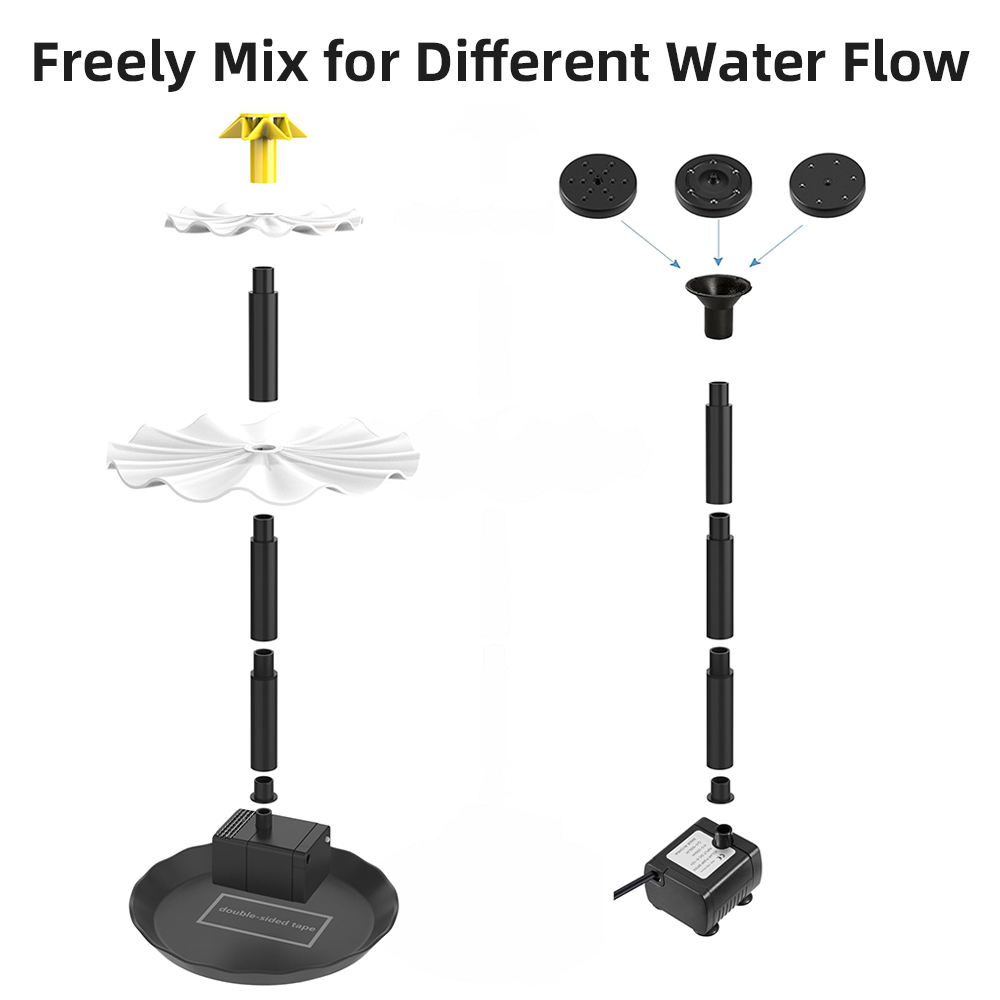 Pompa per fontana solare per v - Aquarium Marine Lights recensione e prezzo